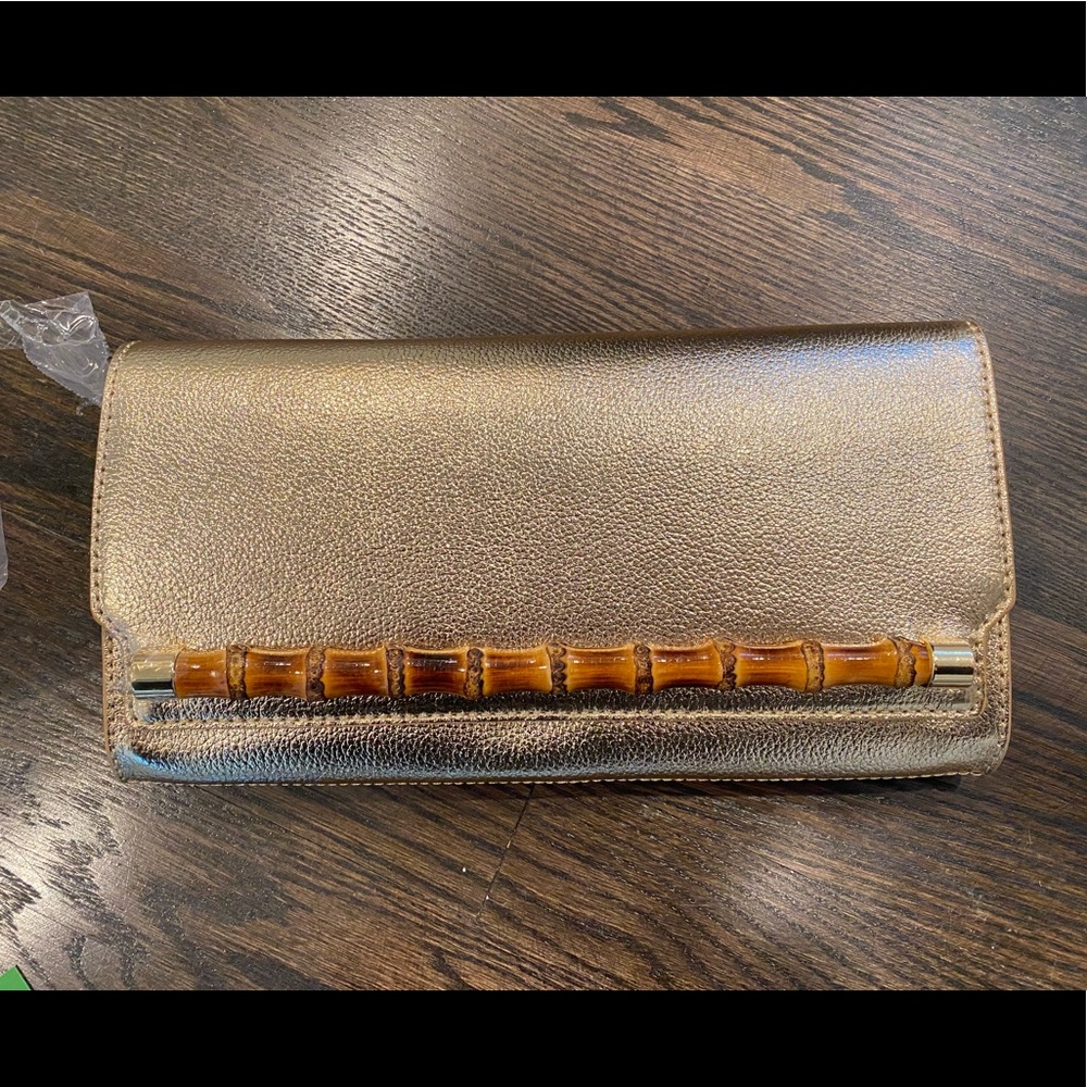 Lily Pulitzer Gold clutch - NEW